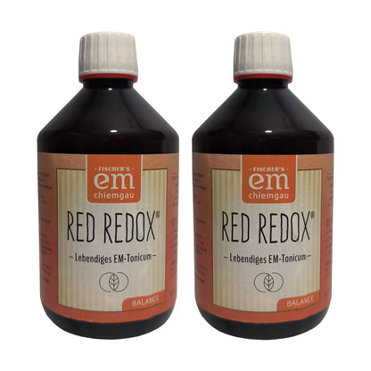 2er Pack Red Redox ein Fermentgetränk mit Aroniabeeren und Molke. Verwendung bei Magen-Darm-Befindlichkeiten
